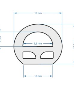 GloboStar® 70581 TUBE 360° Degree Neon Flex Epistar LED SMD 2835 1m 12W/m 120LED/m 1284lm/m 360° DC 24V Αδιάβροχη IP68 Φυσικό Λευκό 4500K Dimmable