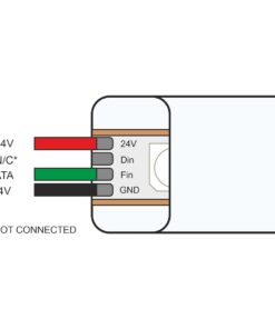 GloboStar® 70589 TUBE 360° Degree Neon Flex Epistar LED SMD 5050 1m 18W/m 60LED/m 1818lm/m 360° DC 24V Αδιάβροχη IP68 Digital Magic Addressable IC WS2811 RGB Dimmable
