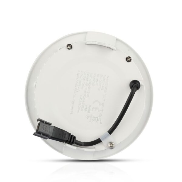 LED Panel Στρογγυλό Χωνευτό Λευκό 6W V-TAC PRO Samsung Chip 120° 420lm Ø120 Ψυχρό Λευκό 6400 – 708