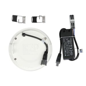 LED Panel Στρογγυλό Χωνευτό Λευκό 6W V-TAC PRO Samsung Chip 120° 420lm Ø120 Φυσικό Λευκό 4000K – 707