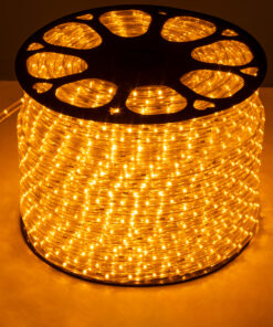 GloboStar® 70603 Φωτοσωλήνας LED DIODE 1m 3.9W/m 36LED/m 137lm/m 360° DC 230V Αδιάβροχος IP68 Ultra Θερμό Λευκό 2200K Dimmable