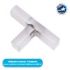 GloboStar® 70620 Σύνδεσμος T για OVALE 120° Degree Neon Flex LED DC 24V & DC 230V 2 Pin Αδιάβροχος IP68
