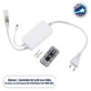 GloboStar® 70626 Single Color Dimmer με Ασύρματο Χειριστήριο IR – Μεταλλάκτης Τροφοδοσίας AC/DC 230V IP20 για TUBE 360° Degree Neon Flex LED Μονόχρωμη 2 Pin Max 1500W – Έως 100 Μέτρα