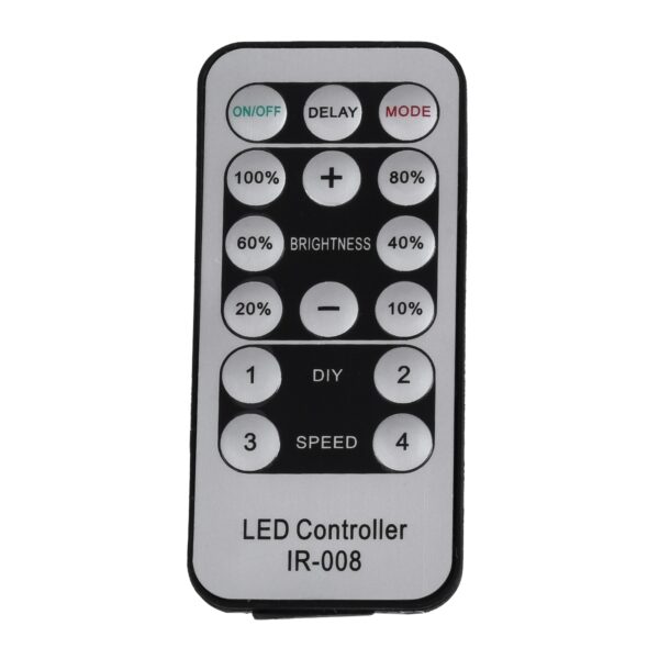 GloboStar® 70626 Single Color Dimmer με Ασύρματο Χειριστήριο IR – Μεταλλάκτης Τροφοδοσίας AC/DC 230V IP20 για TUBE 360° Degree Neon Flex LED Μονόχρωμη 2 Pin Max 1500W – Έως 100 Μέτρα