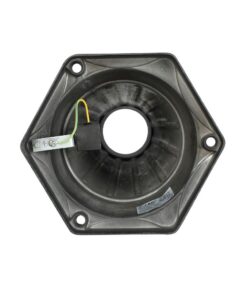 Εξάγωνη βάση ηχείου, ανθεκτική, με καλωδίωση και στήριγμα. Ιδανική για βελτίωση ακουστικής απόδοσης.