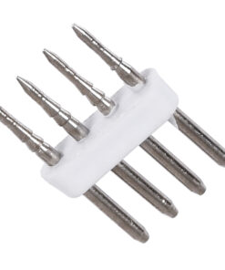 GloboStar® 70631 Σύνδεσμος Καρφάκι για TUBE 360° Degree Neon Flex LED DC 24V & DC 230V RGB 4 Pin