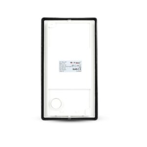 Επιτοίχιο Φωτιστικό Κήπου E27 IP54 Αλουμίνιο – Γυαλί Μαύρο Ματ V-TAC – 7064