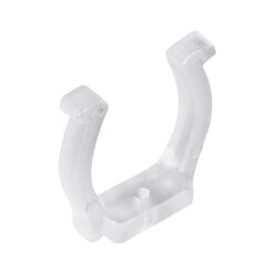 GloboStar® 70643 Πλαστική PVC Βάση Στήριξης για Όλες τις Πολύχρωμες RGB TUBE Neonflex 360° DC 24V & DC 230V IP68 – Μ2.5 x Π1.1 x Υ2.5cm