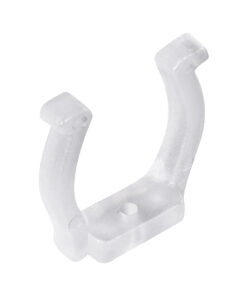 GloboStar® 70643 Πλαστική PVC Βάση Στήριξης για Όλες τις Πολύχρωμες RGB TUBE Neonflex 360° DC 24V & DC 230V IP68 – Μ2.5 x Π1.1 x Υ2.5cm