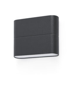 Faro Barcelona ADAY 113 Επιτοίχιο Φωτιστικό Εξωτερικού Χώρου, IP54, Σκούρου Γκρι Χρώματος, LED 3000K- 70645