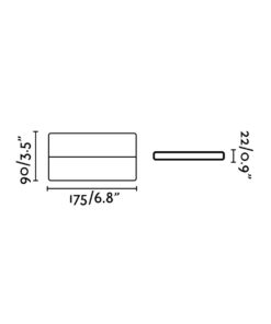 Faro Barcelona ADAY 175 Επιτοίχιο Φωτιστικό Εξωτερικού Χώρου, IP54, Λευκού Χρώματος LED 3000K- 70646