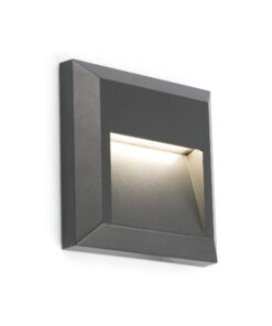 Faro Barcelona GRANT SQ Επιτοίχιο Φωτιστικό Εξωτερικό Χώρου, IP65, Γκρι Χρώματος, LED 3000K – 70655