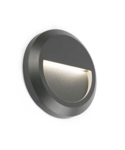 Faro Barcelona GRANT R Επιτοίχιο Φωτιστικό Εξωτερικού Χώρου, IP65, Σκούρου Γκρι Χρώματος LED 3000K- 70656