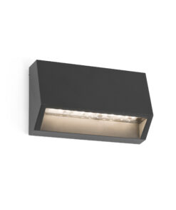 Faro Barcelona MUST 96 Επιτοίχιο Φωτιστικό Εξωτερικού Χώρου, IP65, Σκούρου Γκρι Χρώματος LED 3000K- 70657