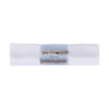 GloboStar® 70658 Σύνδεσμος I με Καρφάκια για Μονόχρωμο Φωτοσωλήνα LED 360° Degree 2 Pin