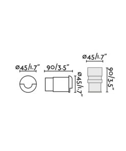 Faro Barcelona KANE 1 Φωτιστικό Σποτ, Αδιάβροχο, Χωνευτό, LED 3000K IP67 – 70660