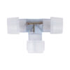 GloboStar® 70661 Σύνδεσμος T για RGB Φωτοσωλήνα LED 360° Degree DC 230V 2 Pin Αδιάβροχος IP68