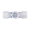 GloboStar® 70661 Σύνδεσμος T για RGB Φωτοσωλήνα LED 360° Degree DC 230V 2 Pin Αδιάβροχος IP68