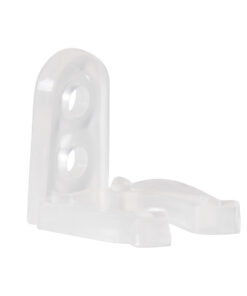 GloboStar® 70664 Πλαστική PVC Βάση Στήριξης για Μονόχρωμο Φωτοσωλήνα LED 360° Degree DC 230V 2 Pin Αδιάβροχος IP68