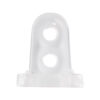 GloboStar® 70665 Πλαστική PVC Βάση Στήριξης για RGB Φωτοσωλήνα LED 360° Degree DC 230V 2 Pin Αδιάβροχος IP68