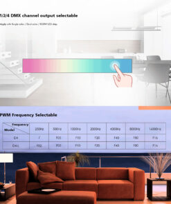 GloboStar® 70668 D4-L SKYDANCE DC DMX & RDM Dimmer High Speed Controller / Decoder 4 Καναλιών DC 12-24V 4 x 5A 120W – Max 20.5A 480W – IP20 Μ17 x Π5 x Υ2.5cm – 5 Years Warranty
