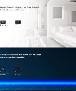 GloboStar® 70668 D4-L SKYDANCE DC DMX & RDM Dimmer High Speed Controller / Decoder 4 Καναλιών DC 12-24V 4 x 5A 120W – Max 20.5A 480W – IP20 Μ17 x Π5 x Υ2.5cm – 5 Years Warranty