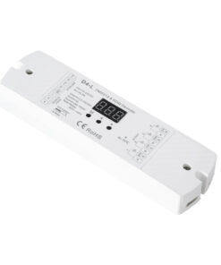 GloboStar® 70668 D4-L SKYDANCE DC DMX & RDM Dimmer High Speed Controller / Decoder 4 Καναλιών DC 12-24V 4 x 5A 120W – Max 20.5A 480W – IP20 Μ17 x Π5 x Υ2.5cm – 5 Years Warranty