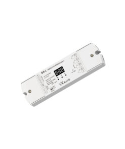 GloboStar® 70668 D4-L SKYDANCE DC DMX & RDM Dimmer High Speed Controller / Decoder 4 Καναλιών DC 12-24V 4 x 5A 120W – Max 20.5A 480W – IP20 Μ17 x Π5 x Υ2.5cm – 5 Years Warranty