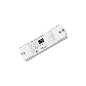 GloboStar® 70668 D4-L SKYDANCE DC DMX & RDM Dimmer High Speed Controller / Decoder 4 Καναλιών DC 12-24V 4 x 5A 120W – Max 20.5A 480W – IP20 Μ17 x Π5 x Υ2.5cm – 5 Years Warranty