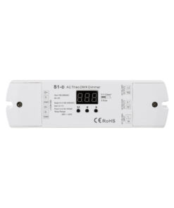 GloboStar® 70671 S1-D SKYDANCE AC Triac DMX Dimmer 2 Καναλιών AC 100-240V 2 x 1A 240W – Max 2A 480W – IP20 Μ16.7 x Π5 x Υ2.4cm – 5 Years Warranty