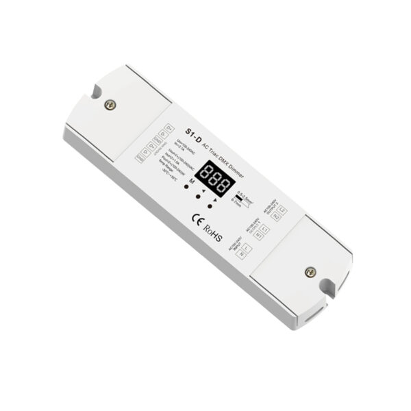 GloboStar® 70671 S1-D SKYDANCE AC Triac DMX Dimmer 2 Καναλιών AC 100-240V 2 x 1A 240W – Max 2A 480W – IP20 Μ16.7 x Π5 x Υ2.4cm – 5 Years Warranty