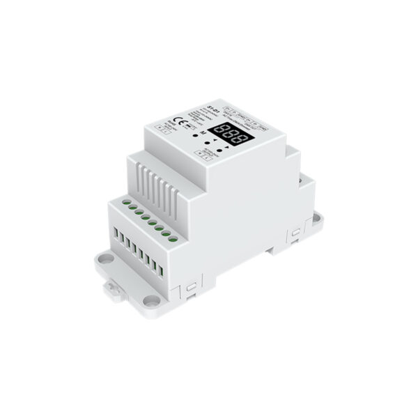 GloboStar® 70672 S1-D1 SKYDANCE AC Triac DMX Dimmer Din Rail Ράγας 1 Καναλιού AC 100-240V 1 x 2A 480W – Max 2A 480W – IP20 DMX512 Μ11.5 x Π5 x Υ6.5cm – 5 Years Warranty