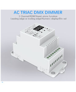 GloboStar® 70672 S1-D1 SKYDANCE AC Triac DMX Dimmer Din Rail Ράγας 1 Καναλιού AC 100-240V 1 x 2A 480W – Max 2A 480W – IP20 DMX512 Μ11.5 x Π5 x Υ6.5cm – 5 Years Warranty