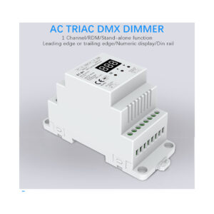 GloboStar® 70672 S1-D1 SKYDANCE AC Triac DMX Dimmer Din Rail Ράγας 1 Καναλιού AC 100-240V 1 x 2A 480W – Max 2A 480W – IP20 DMX512 Μ11.5 x Π5 x Υ6.5cm – 5 Years Warranty