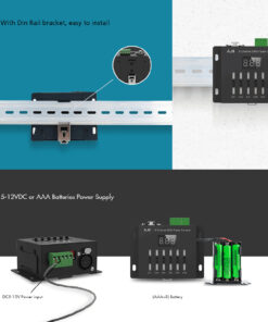 GloboStar® 70675 AJ6 SKYDANCE DMX 6 Channel Fader Console – Κονσόλα Φωτισμού 6 Καναλιών DMX DC 5-12V ή 3 x AAA Μπαταρίες – IP20 Μ10 x Π7 x Υ4cm – 5 Years Warranty