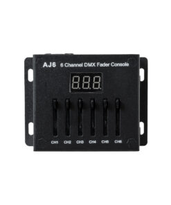 GloboStar® 70675 AJ6 SKYDANCE DMX 6 Channel Fader Console – Κονσόλα Φωτισμού 6 Καναλιών DMX DC 5-12V ή 3 x AAA Μπαταρίες – IP20 Μ10 x Π7 x Υ4cm – 5 Years Warranty