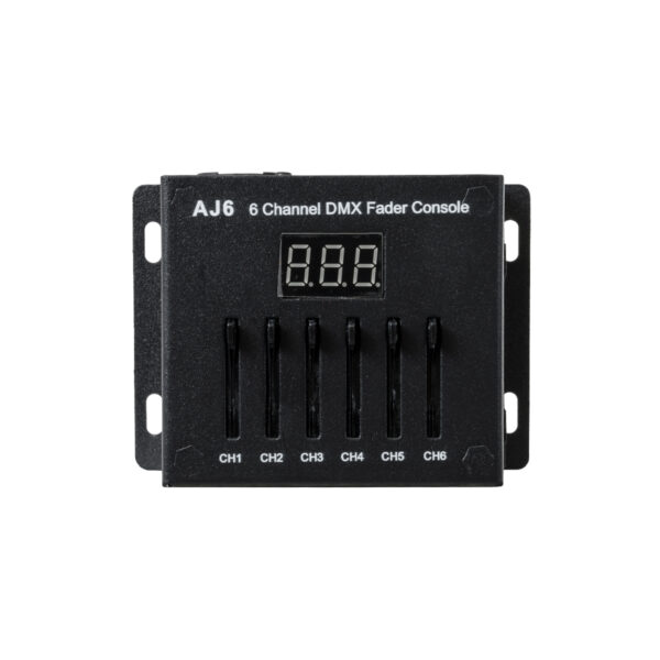 GloboStar® 70675 AJ6 SKYDANCE DMX 6 Channel Fader Console – Κονσόλα Φωτισμού 6 Καναλιών DMX DC 5-12V ή 3 x AAA Μπαταρίες – IP20 Μ10 x Π7 x Υ4cm – 5 Years Warranty