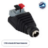 GloboStar® 70678 Βύσμα Τροφοδοσίας DC Θηλυκό – Female Jack σε Κλέμα Πατητή Ταχείας Σύνδεσης L3.8 x W1.5 x H2cm