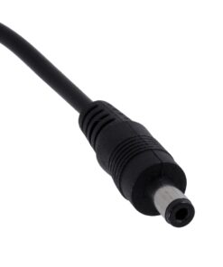 GloboStar® 70682 Καλώδιο Διακόπτης ON/OFF DC 12-24V 180cm από Jack Male 2.1×5.5mm σε Female 2.1×5.5mm Μαύρο L185 x W1.9 x H1.5cm