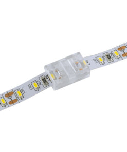 GloboStar® 70683 Ενωτικός Σύνδεσμος για Μονόχρωμη Ταινία LED 8mm 2 PIN σε Μονόχρωμη Ταινία LED 8mm 2 PIN Μ1.7 x Π1.1 x Υ0.7cm Διάφανο