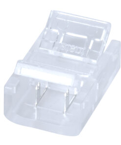 GloboStar® 70685 Ενωτικός Σύνδεσμος για Μονόχρωμη Ταινία LED 10mm 2 PIN σε Μονόχρωμη Ταινία LED 10mm 2 PIN Μ1.9 x Π1.3 x Υ0.7cm Διάφανο