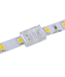 GloboStar® 70685 Ενωτικός Σύνδεσμος για Μονόχρωμη Ταινία LED 10mm 2 PIN σε Μονόχρωμη Ταινία LED 10mm 2 PIN Μ1.9 x Π1.3 x Υ0.7cm Διάφανο