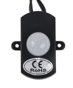 GloboStar® 70693 Mini Αισθητήρας Modular με Καλώδιο In-Out 5.5*2.1 & PIR Ανιχνευτή-Αισθητήρα Κίνησης 360° 3m Motion Sensor 30 sec Delay DC 12-24V Max 144W Μ30 x Π4 x Υ2.3cm