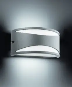 Faro Barcelona Φωτιστικό Τοίχου Bonn-2 Σκούρο Γκρι 1XE27 – 70697