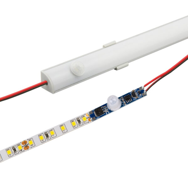 GloboStar® SENSOR-PROFILE 70697 Mini PIR Ανιχνευτής-Αισθητήρας Κίνησης Modular για Προφίλ Αλουμινίου – DC 5-24V 1 x 6A 144W – Max 6A 144W – IP20 – Γωνία Ανίχνευσης 180° & Απόσταση Ανίχνευσης 3 Μέτρα με 30 Sec Χρόνο Αναμονής –  Μ4.9 x Π1 x Υ1.2cm – 2 Χρόνια Εγγύηση