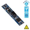 GloboStar® 70698 Mini Αισθητήρας Modular για Προφίλ Αλουμινίου με Hand Sweep – Door Switch Sensor 3m DC 5-24V Max 192W