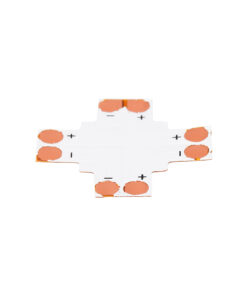 GloboStar® 70707 Connector + Cross για Όλες τις Μονόχρωμες Ταινίες LED 8mm M2.4 x Π2.4 x Y0.4cm