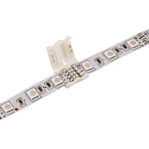 GloboStar® 70712 Ταχυσύνδεσμος 2 Ταινιών LED RGB – I Connector για Όλες τις LED Ταινίες DC-12-24V 10mm RGB