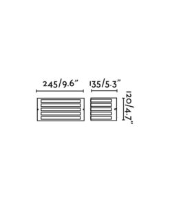 Faro Barcelona Φωτιστικό Τοίχου Fedon Νίκελ Ματ  1XE27  – 70714