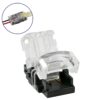 GloboStar® 70716 Αδιάβροχος Ταχυσύνδεσμος Ένωσης IP65 – Strip To Cable Connector για Ένωση 1 x Μονόχρωμης Αδιάβροχης Ταινίας LED Πλάτους 8mm με 1 x Καλώδιο Τροφοδοσίας